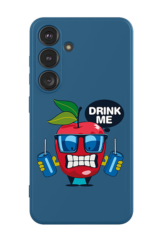 Protective Liquid Silicone Shockproof Case For Samsung Galaxy S24 Plus (Blue) - Apple drink me