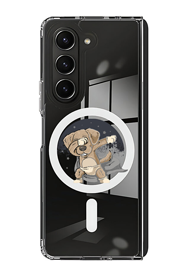 Case for Samsung Galaxy Z Fold 5 Compatible with MagSafe, Shockproof Phone Bumper Cover dab dog