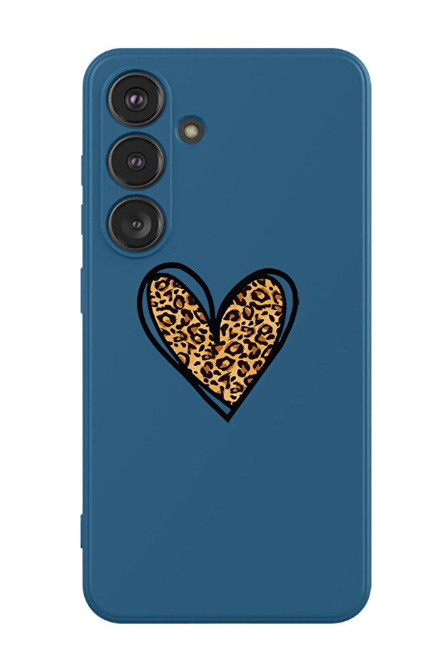 Protective Liquid Silicone Shockproof Case For Samsung Galaxy S24 Plus (Blue) - leopard Print