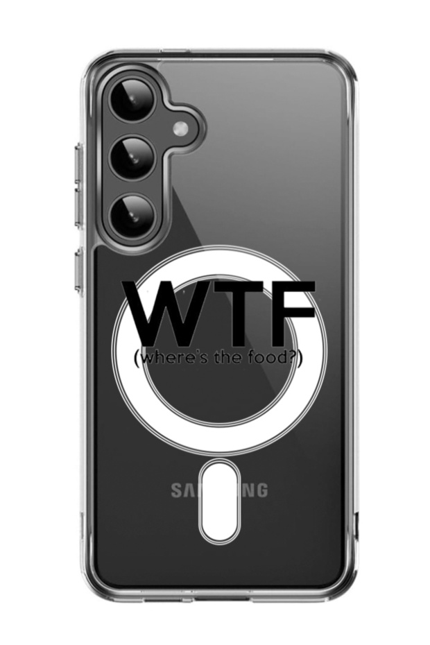 Case for Samsung Galaxy S24 Plus Compatible with MagSafe, Shockproof Cover WTF where is the food