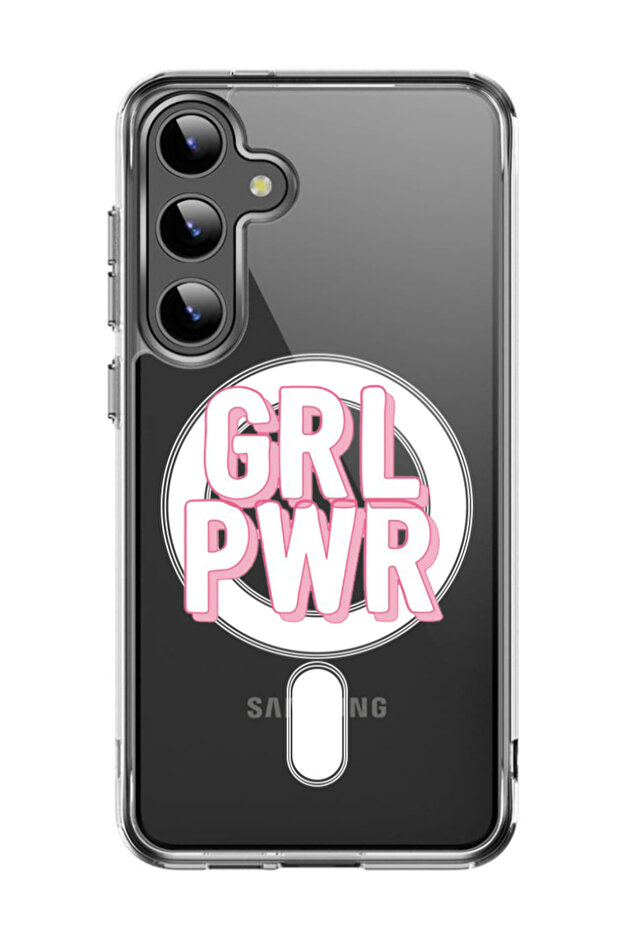 Case for Samsung Galaxy S24 Plus Compatible with MagSafe, Shockproof Bumper Cover Girl power 2