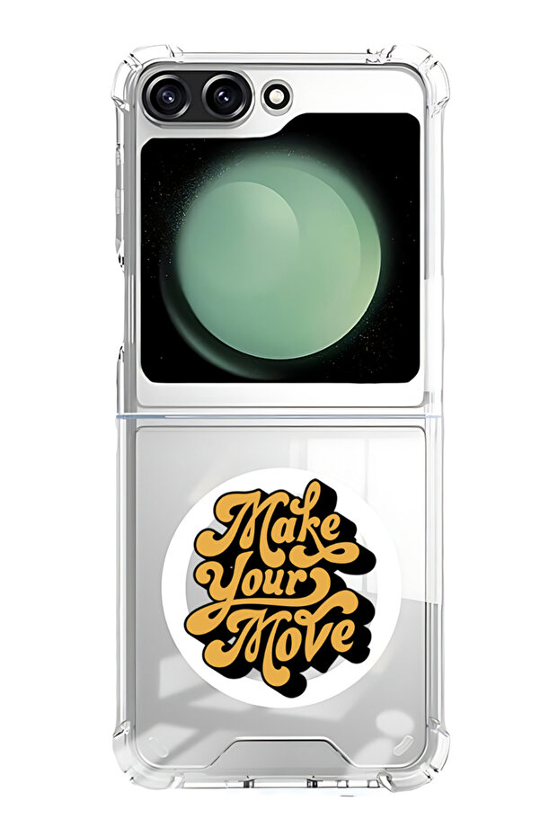 Case for Samsung Galaxy Z Flip 5 Compatible with MagSafe, Shockproof Bumper Case Make your move