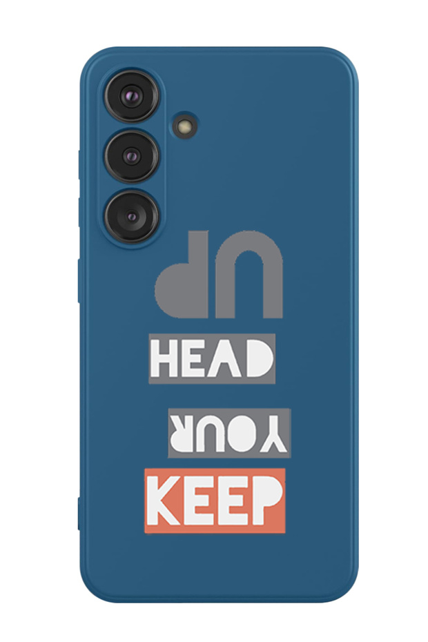 Protective Liquid Silicone Shockproof Case For Samsung Galaxy S24 Plus (Blue) - Keep your head up