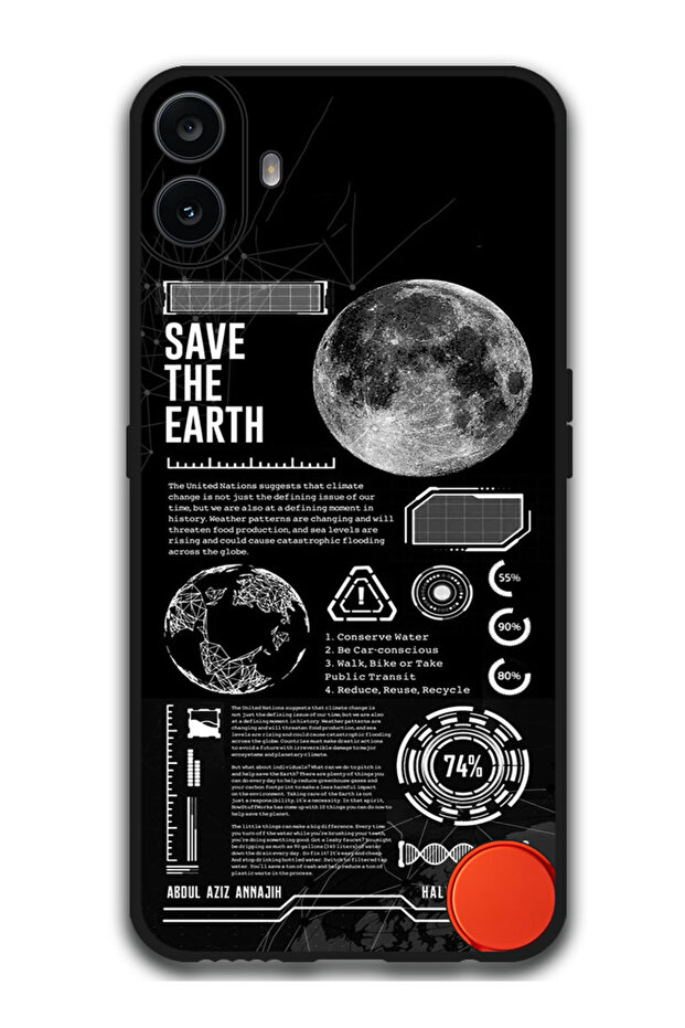 Protective Case Anti Scratch Shock Proof Bumper Cover For Nothing CMF Phone 1 Save The Earth