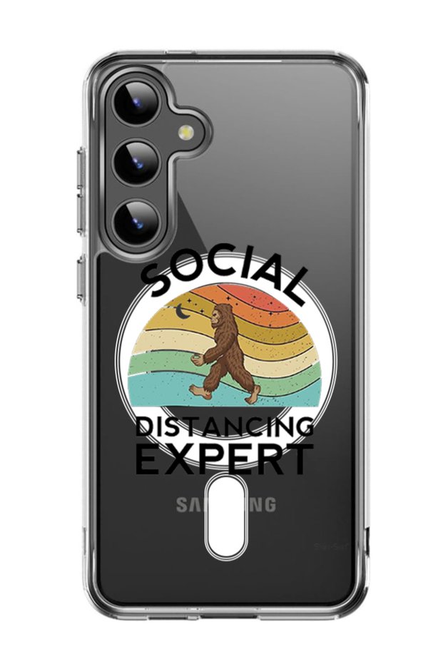 Case for Samsung Galaxy S24 Plus Compatible with MagSafe, Shockproof Cover Social Distancing