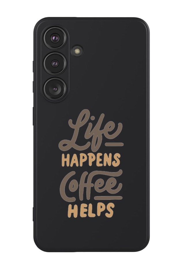 Protective Liquid Silicone Shockproof Case For Samsung Galaxy S24 Plus (Black) - life-happens-coffee