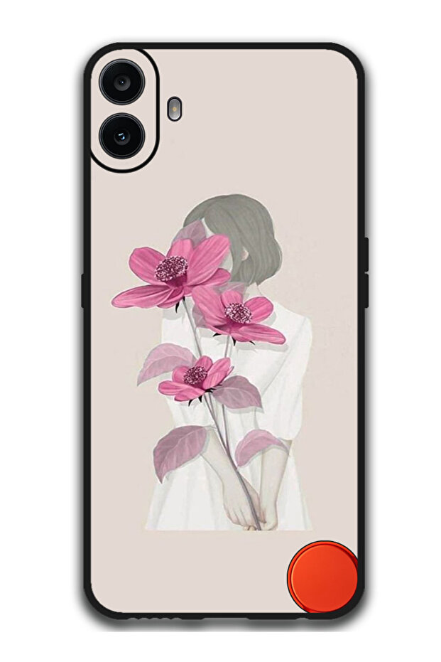 Protective Case Anti Scratch Shock Proof Bumper Cover For Nothing CMF Phone 1 Girl flowers