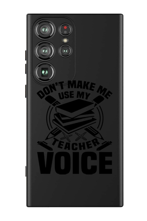 Protective Liquid Silicone Shockproof Case For Samsung Galaxy S24 Ultra (Black) - Teacher Voice