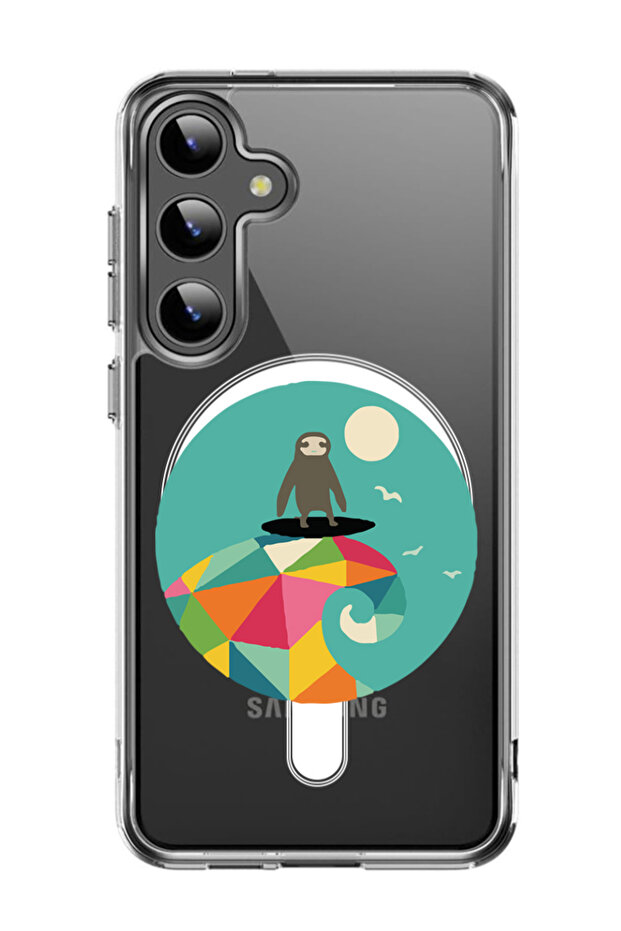 Case for Samsung Galaxy S24 6.2-inch Compatible with MagSafe, Shockproof Phone Bumper Cover Surfs
