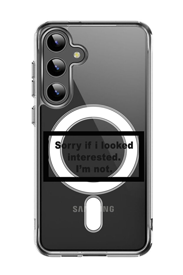 Case for Samsung Galaxy S24 Plus Compatible with MagSafe, Shockproof Bumper Cover I am not black