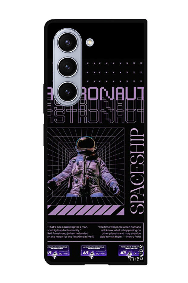 Protective Case For Samsung Galaxy Z Fold 6 Astronaut Spaceship