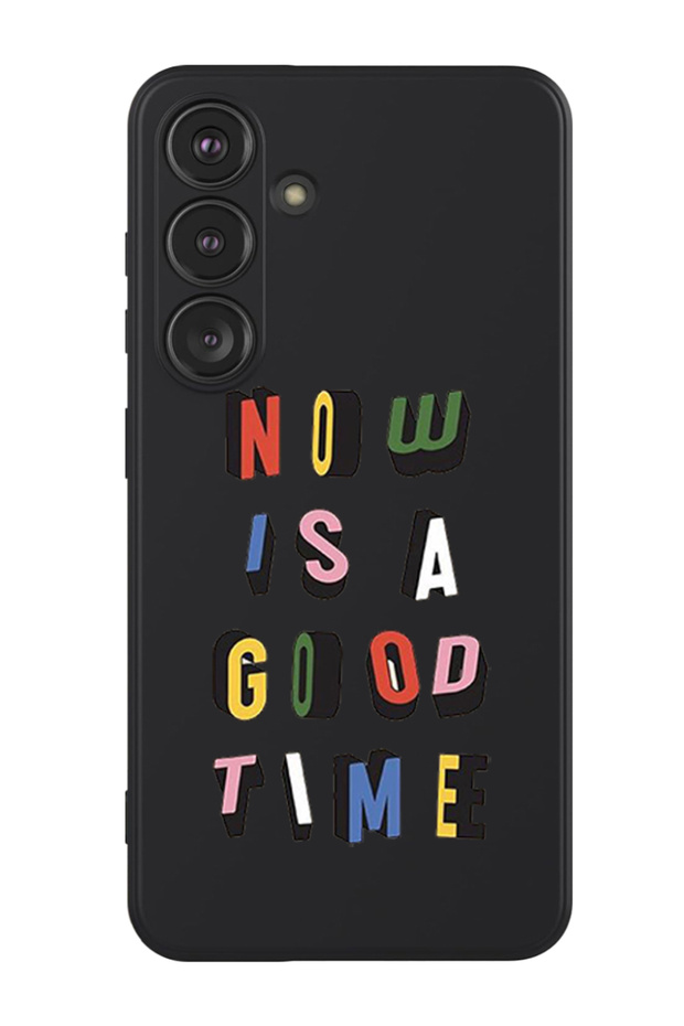 Protective Liquid Silicone Shockproof Case For Samsung Galaxy S24 Plus (Black) - Good time