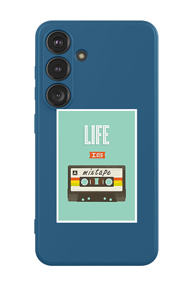 Protective Liquid Silicone Shockproof Case For Samsung Galaxy S24 Plus (Blue) - Life is a Mixtape