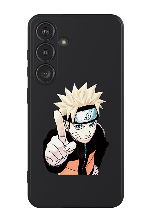 Protective Liquid Silicone Shockproof Case For Samsung Galaxy S24 Plus (Black) - Anime Naruto 2