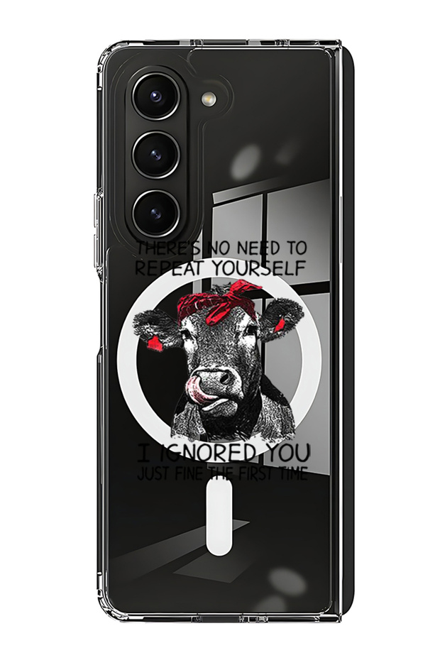 Case for Samsung Galaxy Z Fold 5 Compatible with MagSafe, Shockproof Bumper Case there is no ned