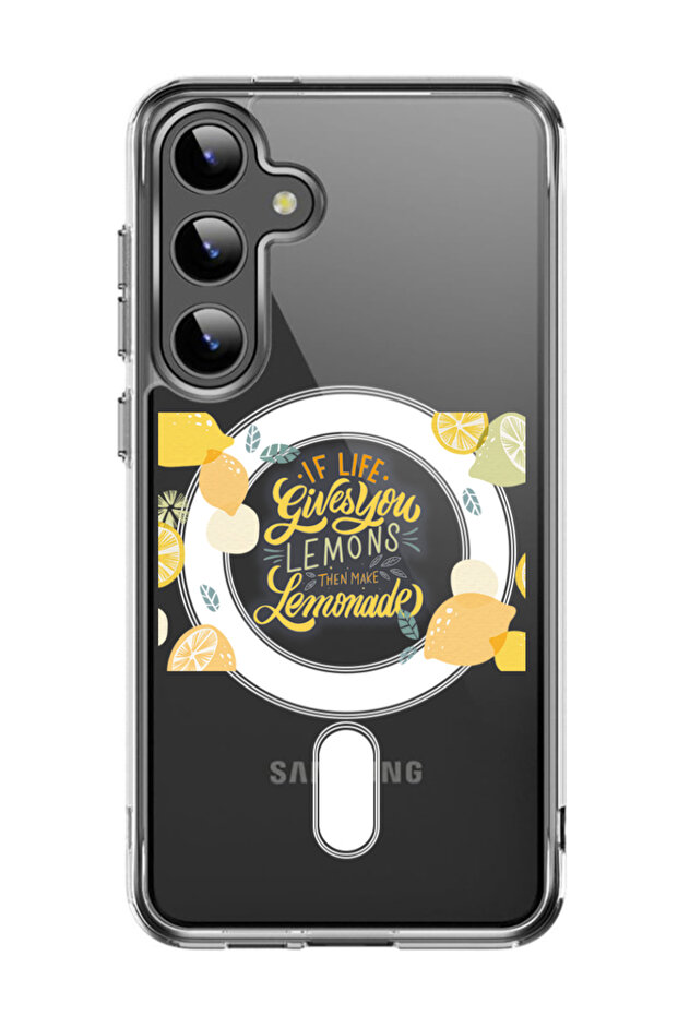 Case for Samsung Galaxy S24 Plus Compatible with MagSafe, Shockproof Cover When life gives you