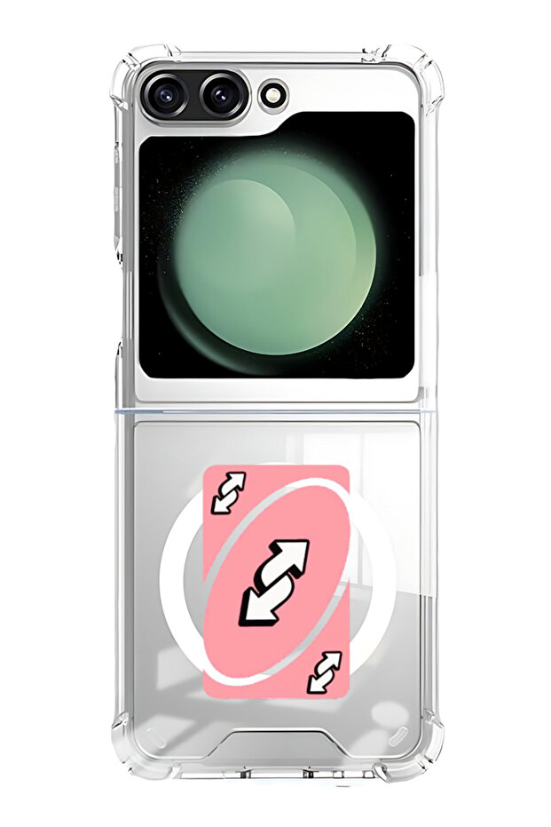 Case for Samsung Galaxy Z Flip 5 Compatible with MagSafe, Shockproof Phone Bumper Cover Uno