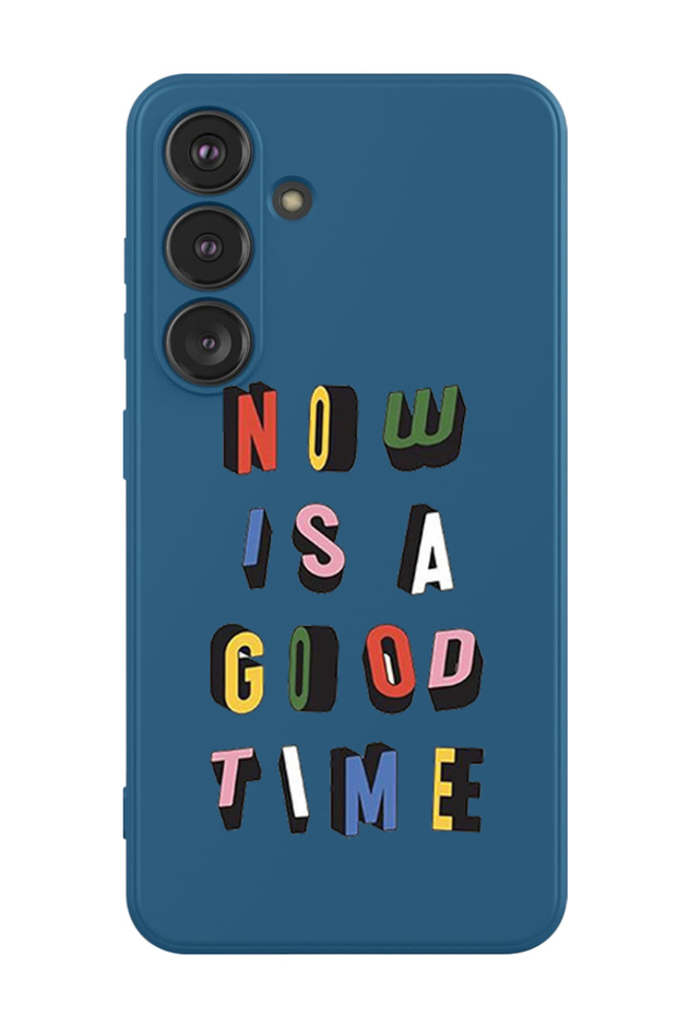 Protective Liquid Silicone Shockproof Case For Samsung Galaxy S24 Plus (Blue) - Good time