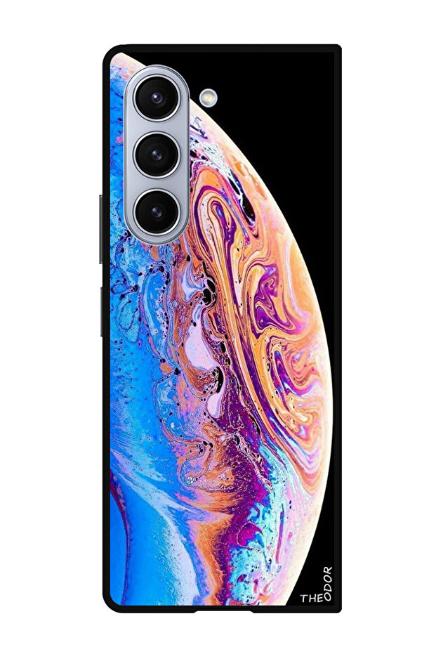 Protective Case Anti Scratch Shock Proof Bumper Cover For Samsung Galaxy Z Fold 6 Earth wallpaper