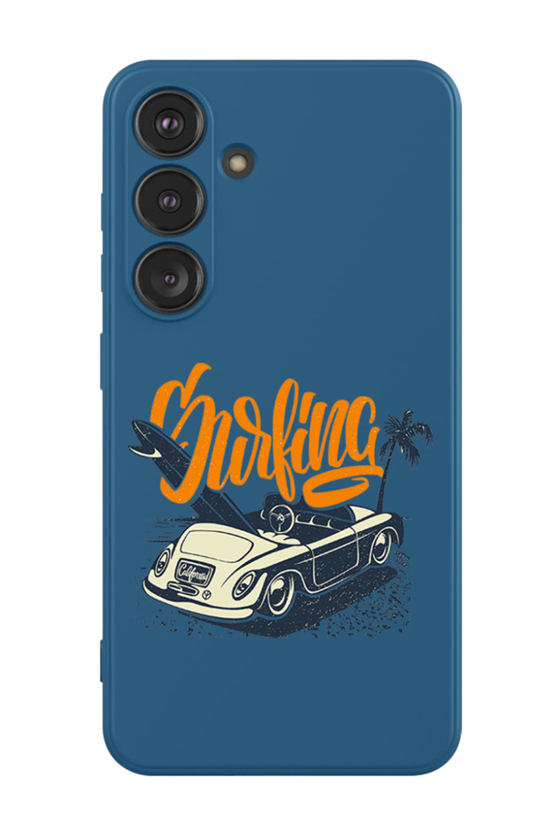 Protective Liquid Silicone Shockproof Case For Samsung Galaxy S24 Plus (Blue) - Surfing