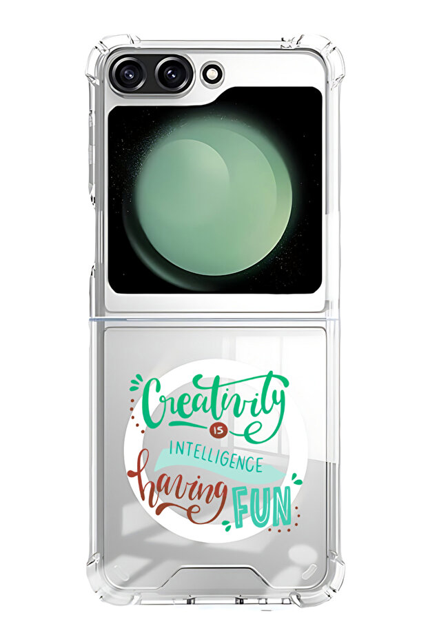 Case for Samsung Galaxy Z Flip 5 Compatible with MagSafe, Shockproof Cover Creativirty is
