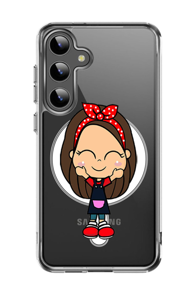 Case for Samsung Galaxy S24 Plus Compatible with MagSafe, Shockproof Cover FORZA350 Girl