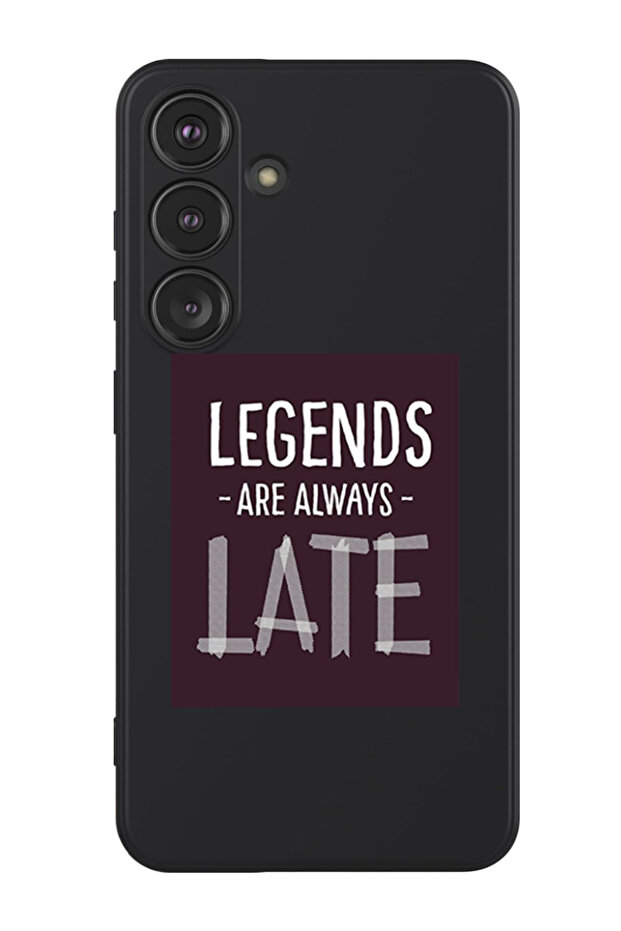 Protective Liquid Silicone Shockproof Case For Samsung Galaxy S24 Plus (Black) - legends are always