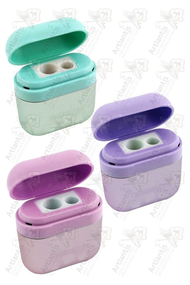 Pencil Sharpener 2 in 3 Earphone Boxed AirPods Chamber Jumbo and Standard Pencil Sharpener Plastic Pencil
