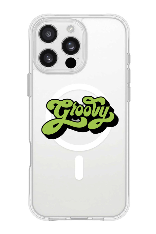 iPhone 16 Pro Max Magsafe Case for iPhone Compatible with, Shockproof Phone Bumper Cover - Groovy