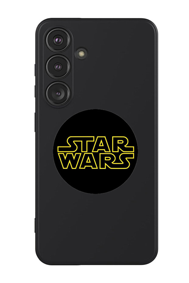 Protective Liquid Silicone Shockproof Case For Samsung Galaxy S24 Plus (Black) - Star wars