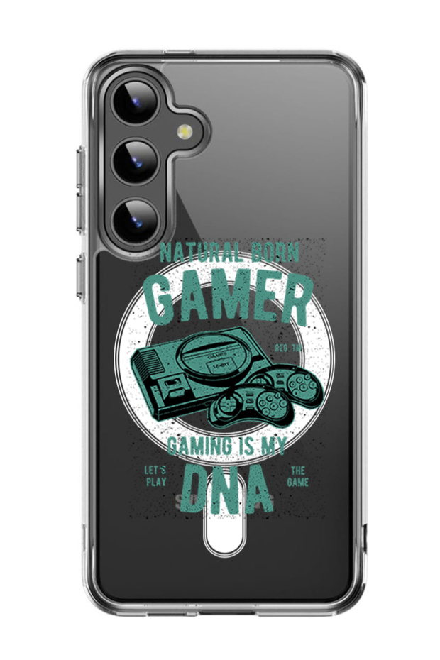 Case for Samsung Galaxy S24 Plus Compatible with MagSafe, Shockproof Cover Natural born gamer