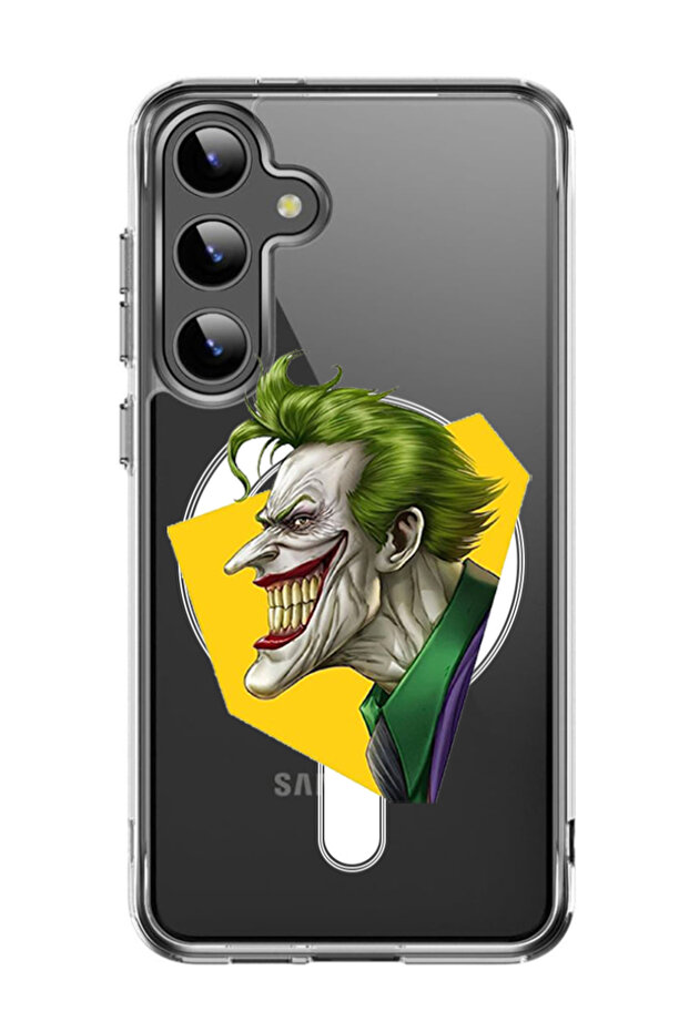Case for Samsung Galaxy S24 Plus Compatible with MagSafe, Shockproof Bumper Cover Joker face copy