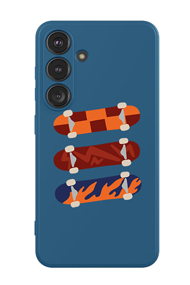 Protective Liquid Silicone Shockproof Case For Samsung Galaxy S24 Plus (Blue) - Skates