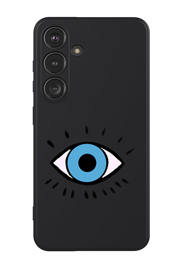 Protective Liquid Silicone Shockproof Case For Samsung Galaxy S24 Plus (Black) - Eye B