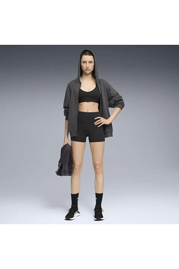 W SHAPE SHORT TIGHT 4" Siyah Kadın Şort Tayt - 3