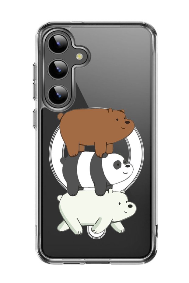 Case for Samsung Galaxy S24 Plus Compatible with MagSafe, Shockproof Bumper Cover Three P&a