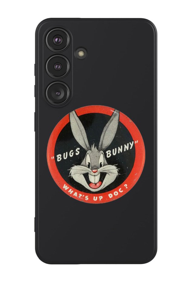 Protective Liquid Silicone Shockproof Case For Samsung Galaxy S24 Plus (Black) - Bugs Bunn