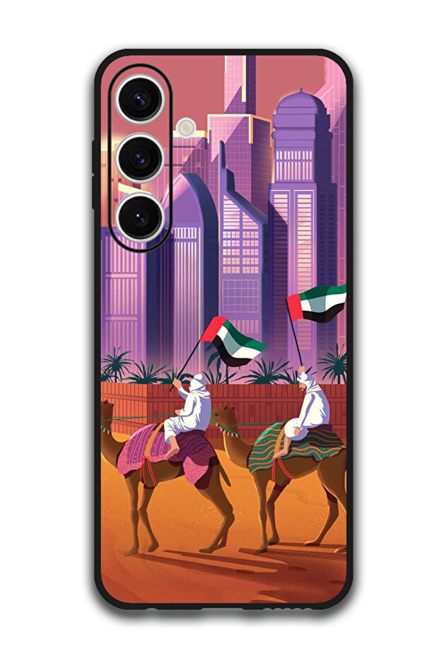 Protective Case Anti Scratch Shock Proof Bumper Cover For Samsung Galaxy S24 FE Camel Uae Flag
