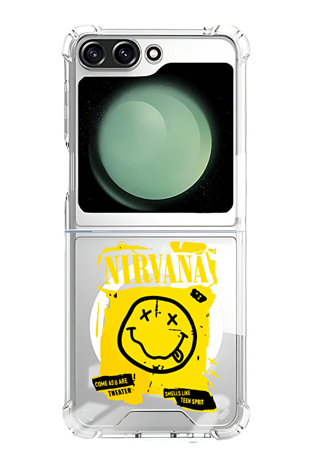 Case for Samsung Galaxy Z Flip 5 Compatible with MagSafe, Shockproof Phone Bumper Cover Nirvana