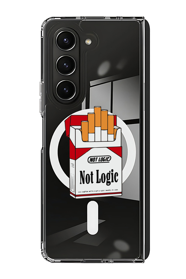Case for Samsung Galaxy Z Fold 5 Compatible with MagSafe, Shockproof Phone Bumper Cover Not Logic