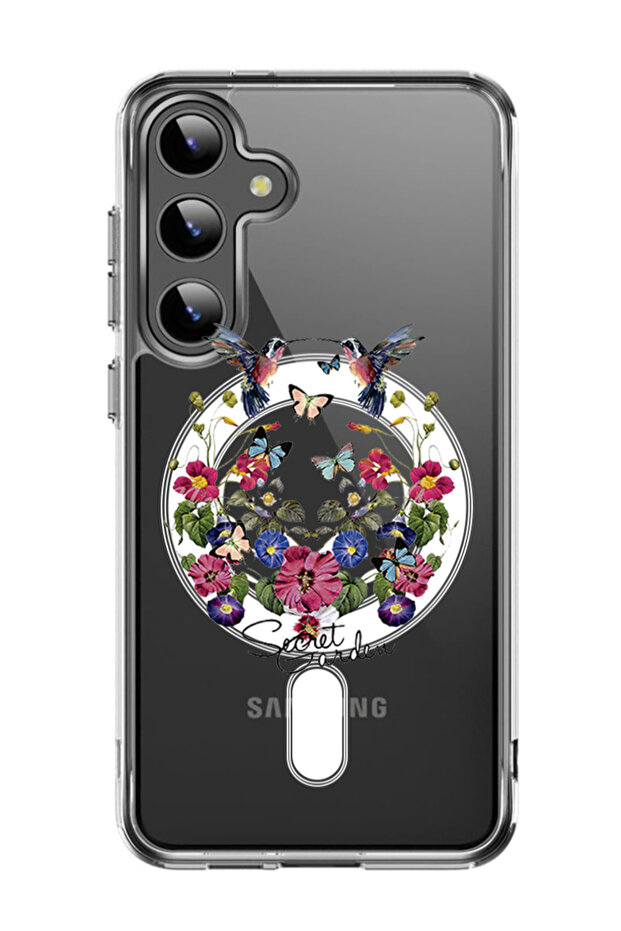 Case for Samsung Galaxy S24 Plus Compatible with MagSafe, Shockproof Cover Secret Garden