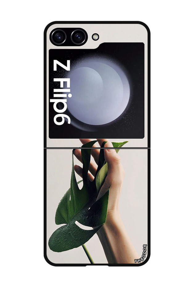 Protective Case Anti Scratch Shock Proof Bumper Cover For Samsung Galaxy Z Flip 6 h&_leaf_minimalism