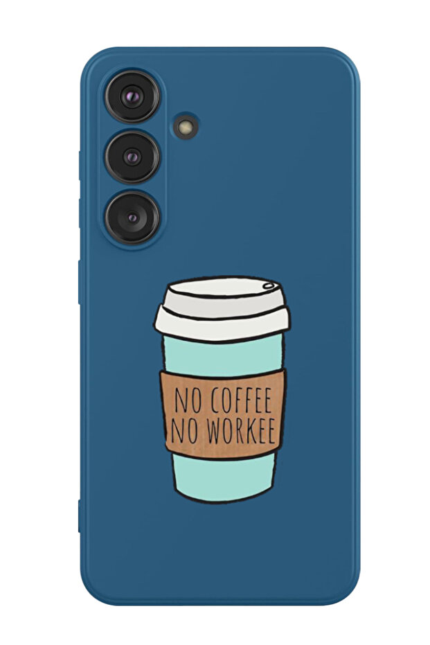 Protective Liquid Silicone Shockproof Case For Samsung Galaxy S24 Plus (Blue) - No Coffee No work