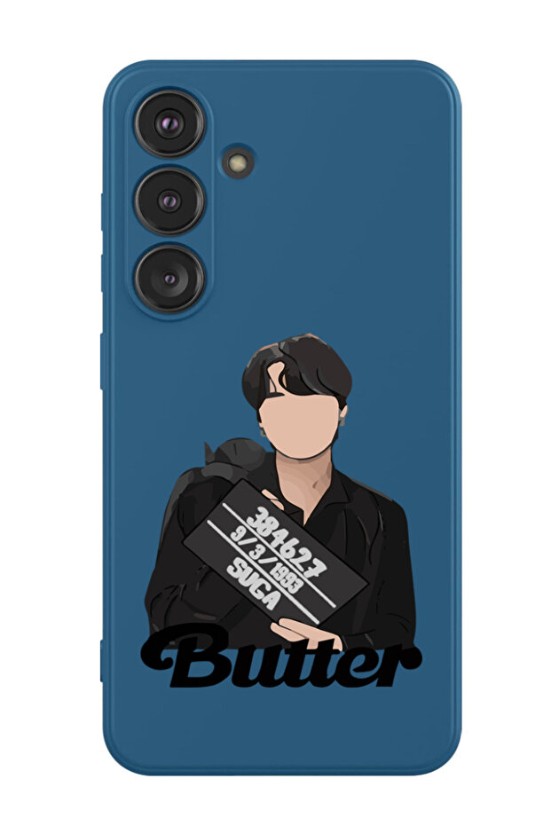 Protective Liquid Silicone Shockproof Case For Samsung Galaxy S24 Plus (Blue) - Butter Black