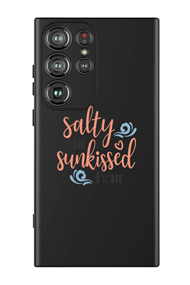 Protective Liquid Silicone Case For Samsung Galaxy S24 Ultra (Black) - Salty air sunkissed air