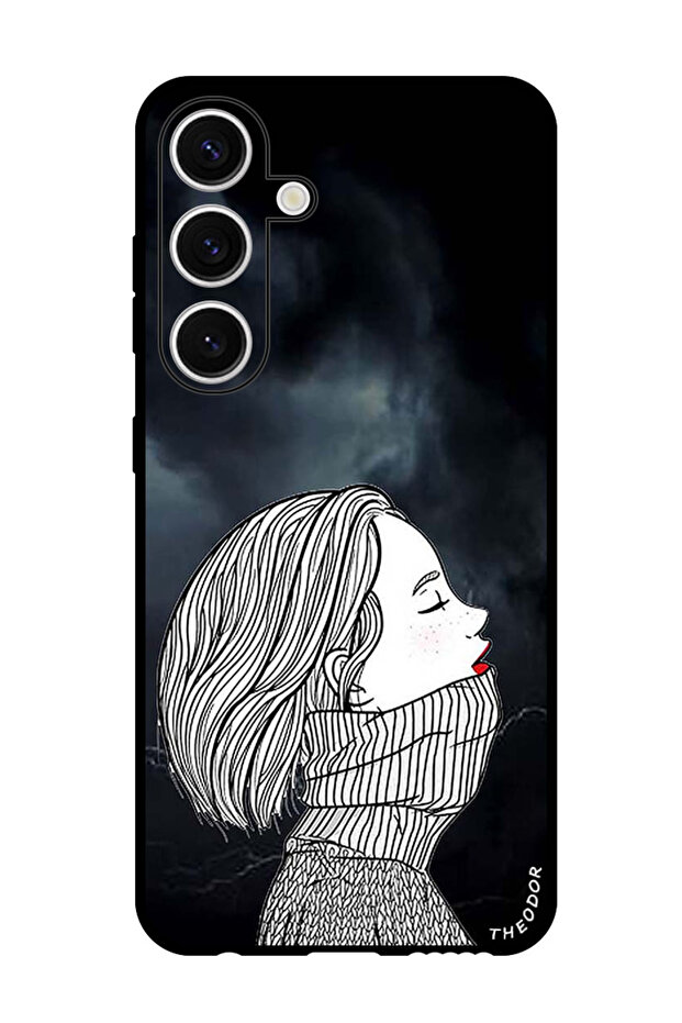 Protective Case Anti Scratch Shock Proof Bumper Cover For Samsung Galaxy S24 Plus Sad Girl