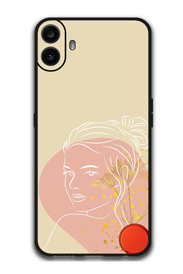 Protective Case Anti Scratch Shock Proof Bumper Cover For Nothing CMF Phone 1 Girl Sketch