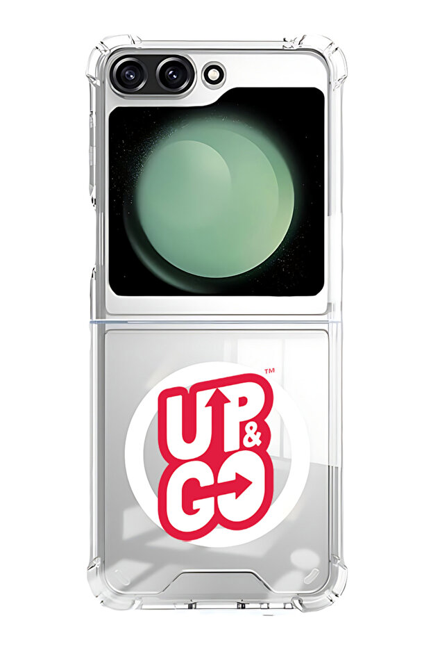 Case for Samsung Galaxy Z Flip 5 Compatible with MagSafe, Shockproof Phone Bumper Cover Up & Go