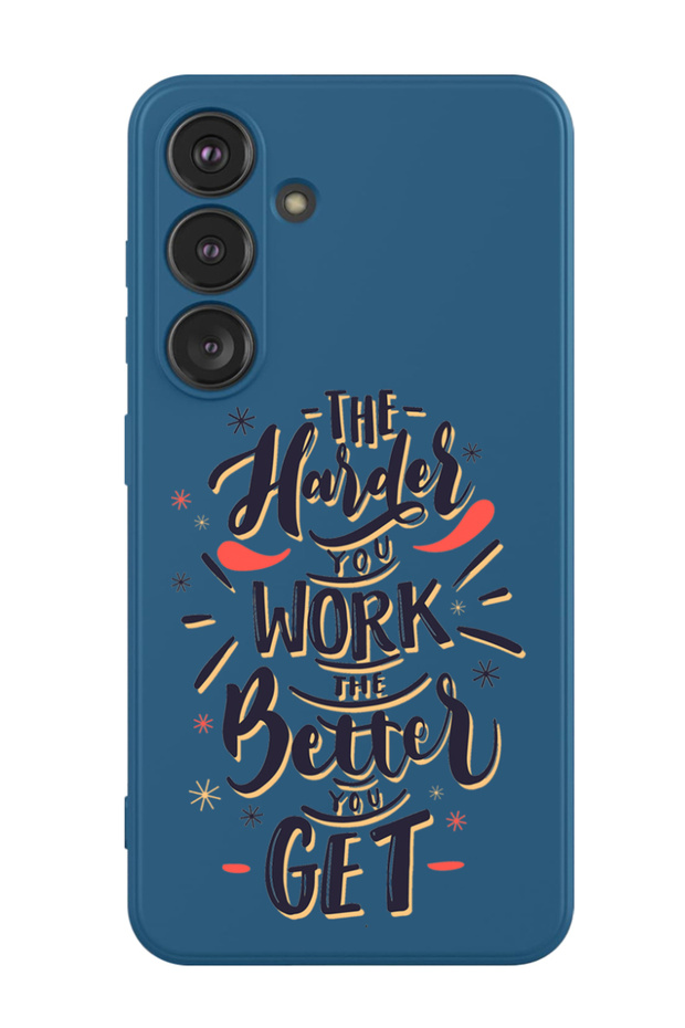Protective Liquid Silicone Shockproof Case For Samsung Galaxy S24 Plus (Blue) - Harder you work