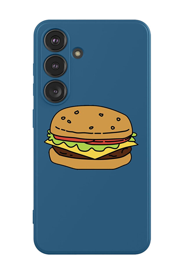 Protective Liquid Silicone Shockproof Case For Samsung Galaxy S24 Plus (Blue) - Burger